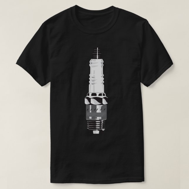 Spark Plug  T-Shirt (Design Front)