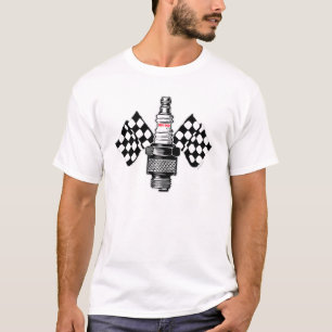 Spark Plug with Flags T-Shirt
