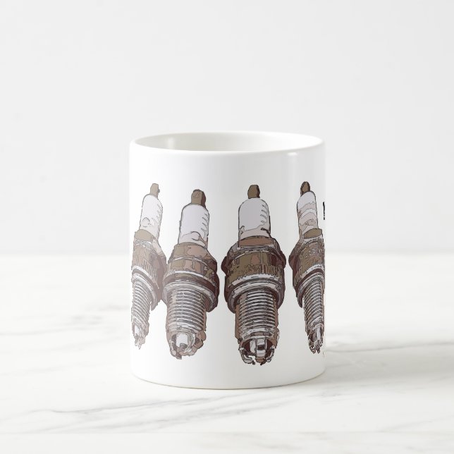 Spark plugs of the engine coffee mug (Center)