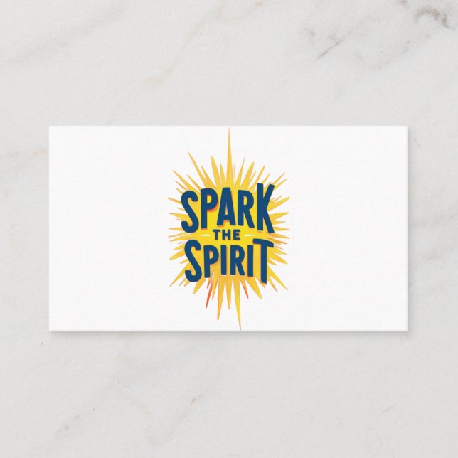 Spark the Spirit" Business Card (Front)