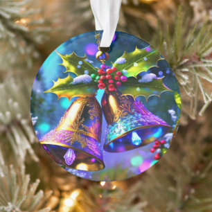 Sparking christmas bells ornament