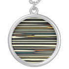 Sparking Earth Colours>Round Silverplated Necklace