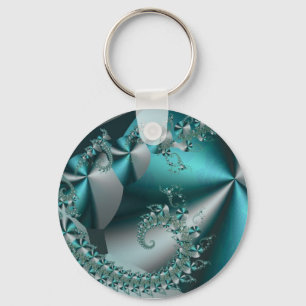 Sparkle 2 Abstract Geometric Pattern Key Ring