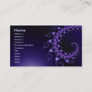 Sparkle 3 Abstract Fractal Fine Art Business Card