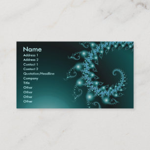 Sparkle 3 Abstract Fractal Fine Art Business Card