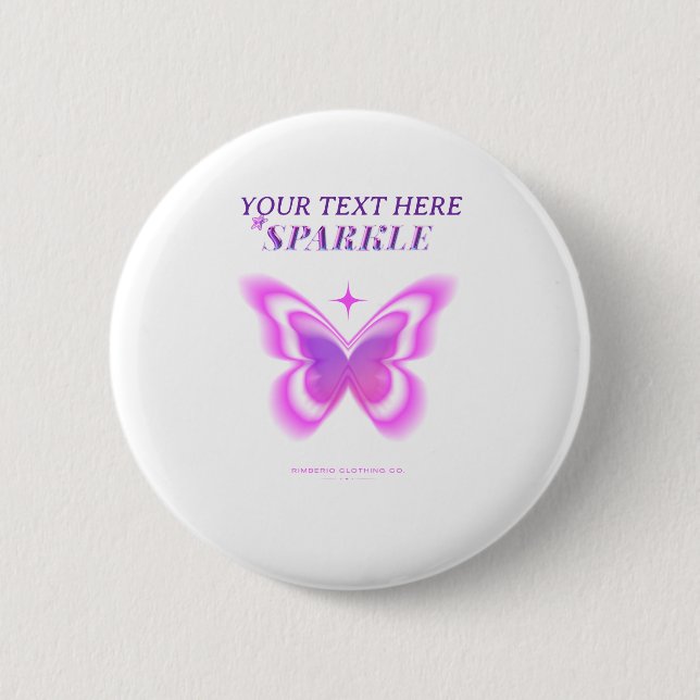 SPARKLE 6 CM ROUND BADGE (Front)