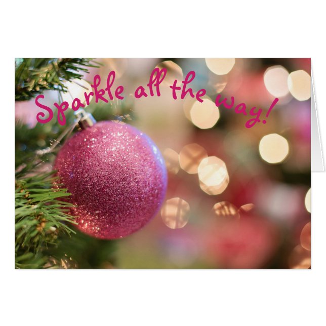 Sparkle All The Way Christmas Card (Front Horizontal)