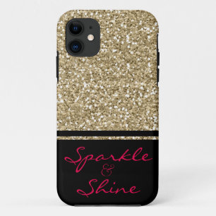 Sparkle and Shine Faux Glitter iPhone 11 Case