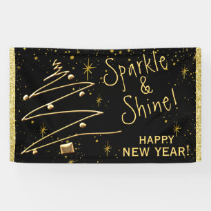 Sparkle and Shine, Happy New Year Hanging Banner