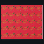 Sparkle and Shine Merry Christmas, red and gold, Wrapping Paper<br><div class="desc">Sparkle and Shine,  red and gold festive Christmas design</div>