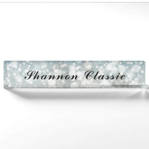 Sparkle Background Acrylic Name Plate
