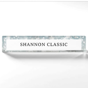 Sparkle Background Acrylic Name Plate