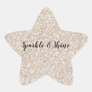 Sparkle Blush Cream Glitz Glitter Star Sticker
