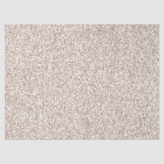 Sparkle Blush Cream Glitz Glitter Tissue Paper (Front)
