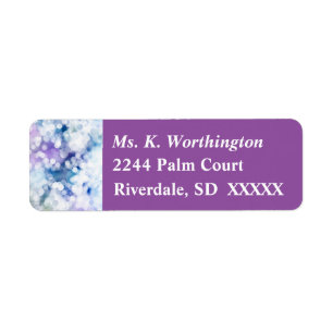 Sparkle Bubble Circles Return Address- Address Label