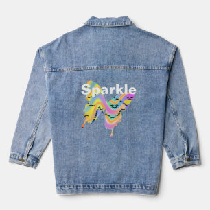 Sparkle Butterfly Denim Jacket