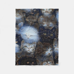 Sparkle Cats Fleece Blanket