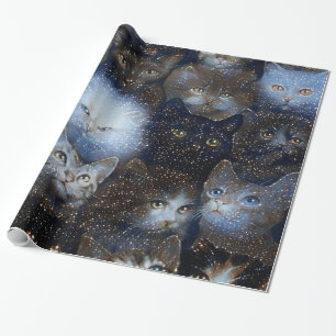 Sparkle Cats Wrapping Paper