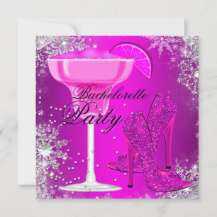 Sparkle Cocktail & Heels Bachelorette Invitation