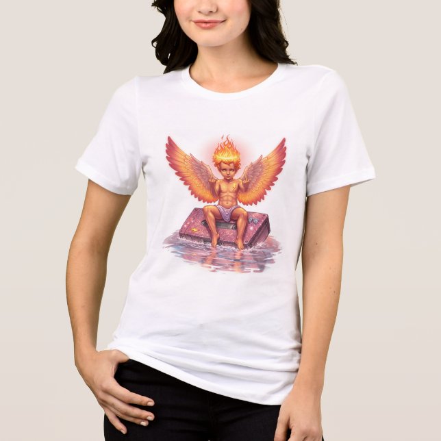 Sparkle Cupid Cassette Tee ✨💖 (Front)
