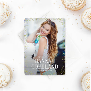 Sparkle Delight Graduation Announcement Invitation