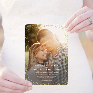Sparkle Delight Photo Wedding Invitation SDE