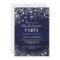 Sparkle Diamond Blue Bachelorette Party Invite