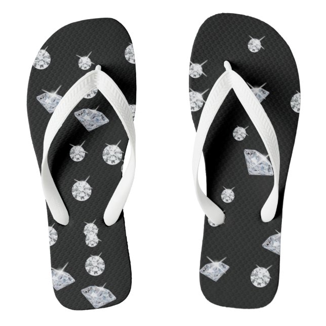 Sparkle Diamonds Thongs (Footbed)