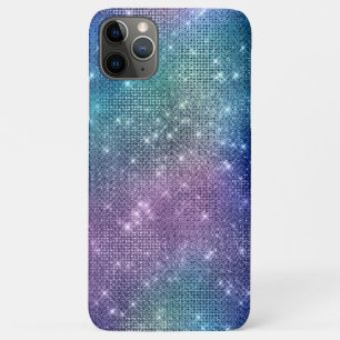 *~* Sparkle Faux Rhinestone Pink Denin Blue iPhone 11 Pro Max Case