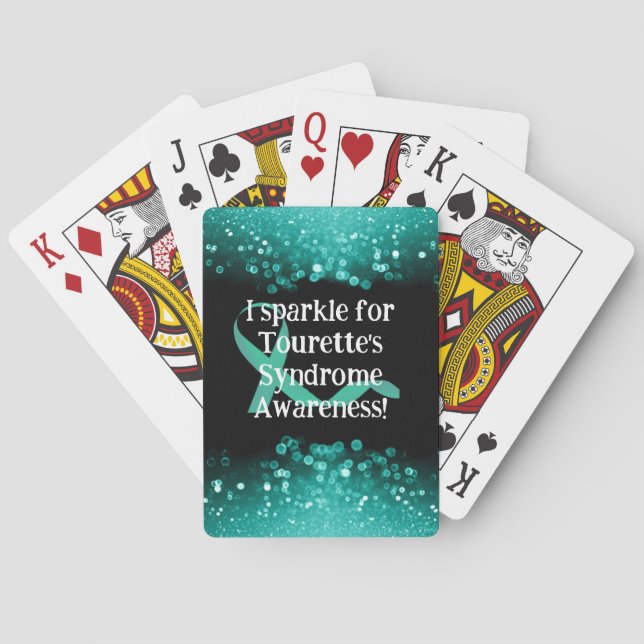 Sparkle for Tourette's Syndrome playing cards (Back)