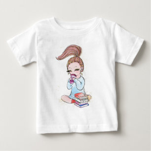 Sparkle Girly Coffee Books Baby T-Shirt