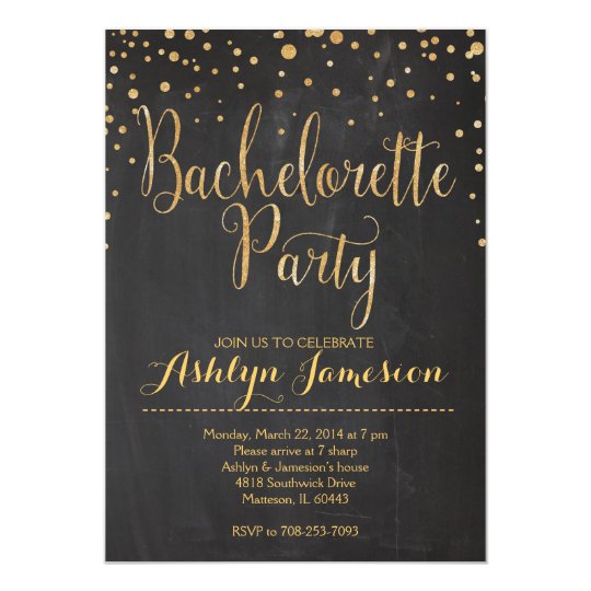 Glitter Bachelorette Invitations 9