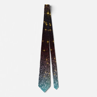 Sparkle glitter gradient with colourful colours  tie