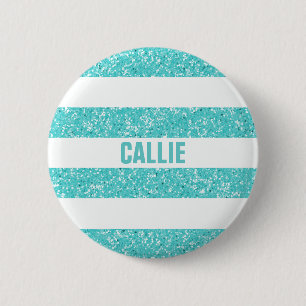 Sparkle Glitter Look Stripes Button
