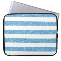 Sparkle Glitter Look Stripes Electronics Sleeve