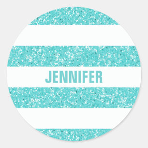 Sparkle Glitter Look Stripes Stickers