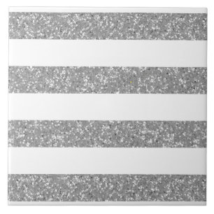 Sparkle Glitter Look Stripes Tile