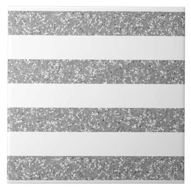 Sparkle Glitter Look Stripes Tile (Front)