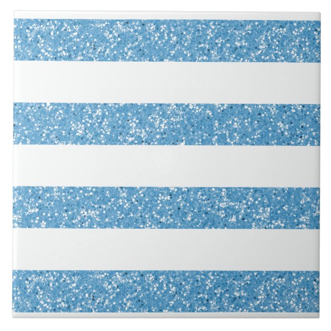 Sparkle Glitter Look Stripes Tile (Front)