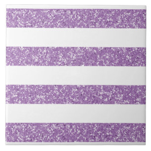 Sparkle Glitter Look Stripes Tile