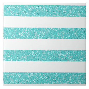 Sparkle Glitter Look Stripes Tile