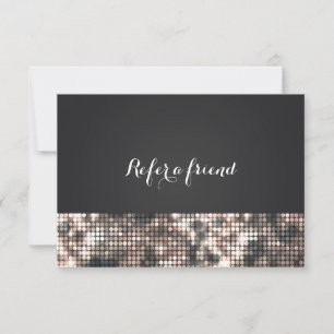Sparkle Glitter Sequins Glamour Glam Referral Card