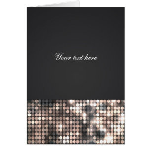 Sparkle Glitter Sequins Glamour Thank You Card