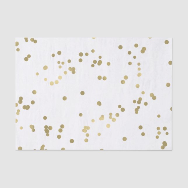 Sparkle Gold Confetti Tissue Paper (Front)