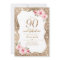 Sparkle gold glitter and pink floral 90th birthday