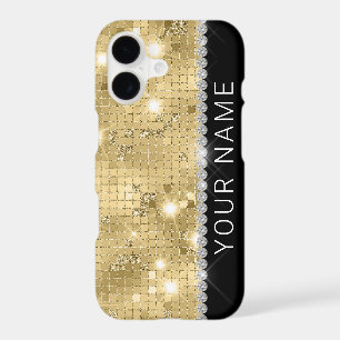 Sparkle Gold Glitter Custom Name