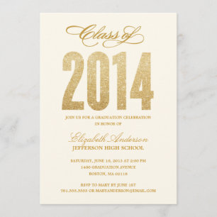 Sparkle Graduation Invitation