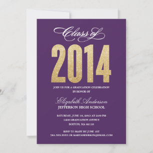 Sparkle Graduation Invitation