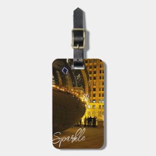 Sparkle Holiday Photography Card Luggage Tag
