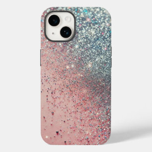 Sparkle in Pink: Glittery Glam for Your Phone Case-Mate iPhone 14 Case